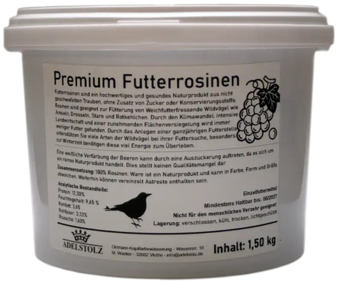 Futter rosinen für wildvögel - futter,